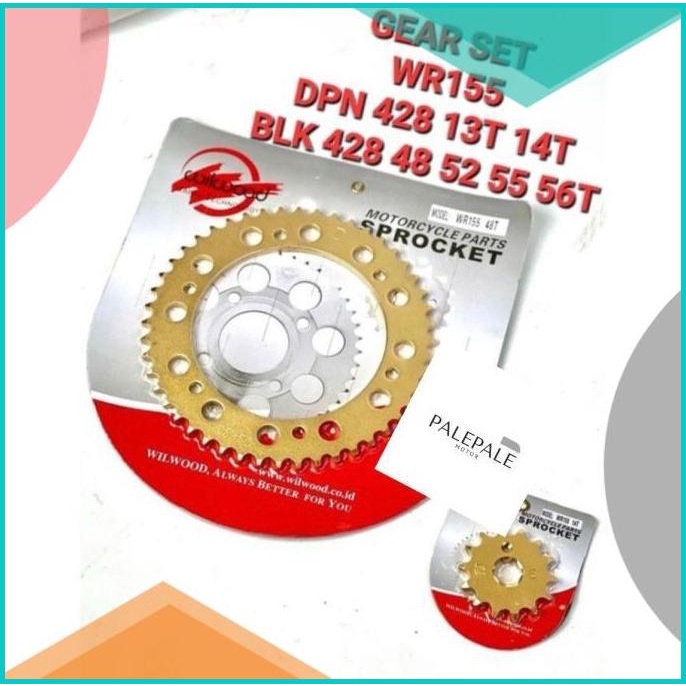 Gear set sss wr155 / Gear set wr155 / gear belakang sss wr155 16novz3