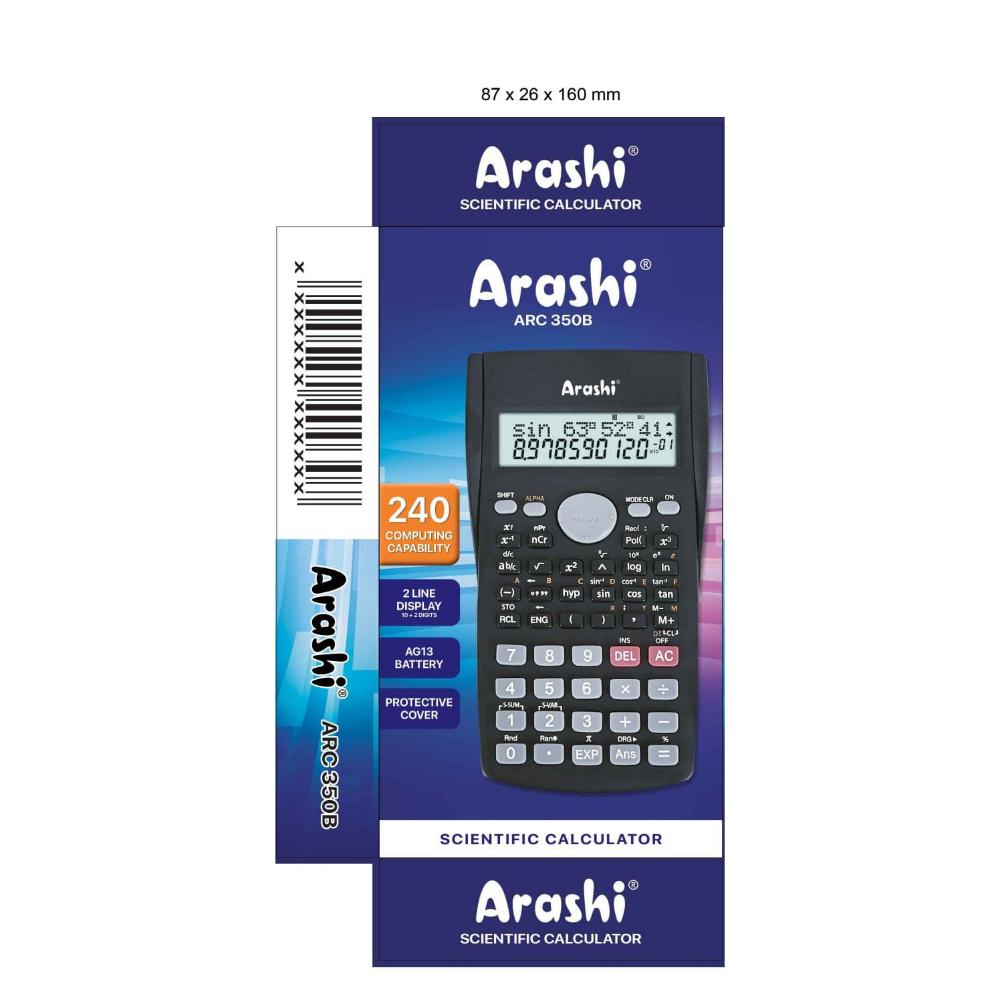 

COD Kalkulator Calculator Anak Sekolah ARASHI 350B Scientific Sinus Cosinus SALE