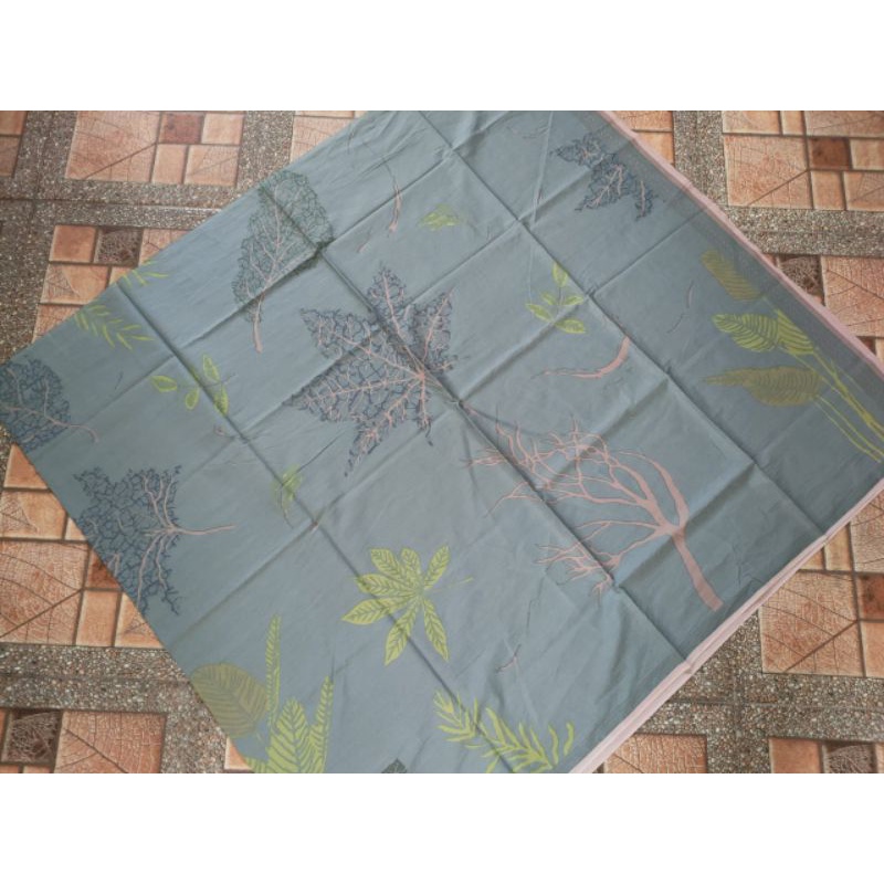 TERLARIS!!! KAIN BATIK LAWEYAN SOLO DAUN ECOPRINT TOSCA KODE 143