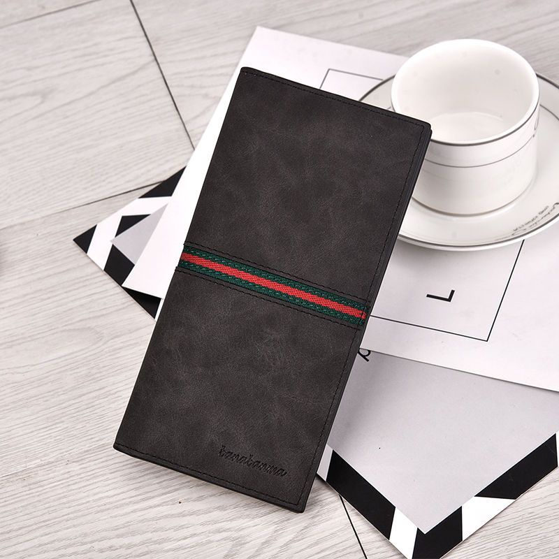 Dompet Panjang Pria Ultra-tipis Dompet Koin Multifungsi