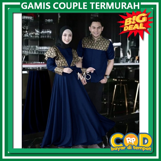 Baju Capelan Pasangan Kekinian Setelan Coupel Cewek Cowok Gamis Couple Pasangan Kekinian Bju Cuple 2