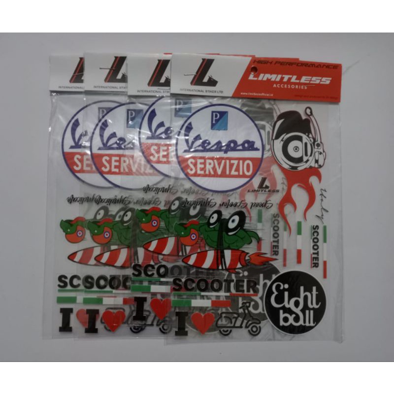 stiker super clear vespaVerzio