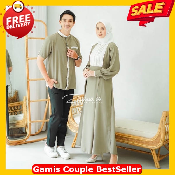 Gamis Capelan Suami Istri Gami Kouple Pasutri Murah Premium Gamis Wanita Jumbo Ld 130 Kekinian Gsmis