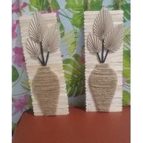 Hiasan dinding pohon palem kering