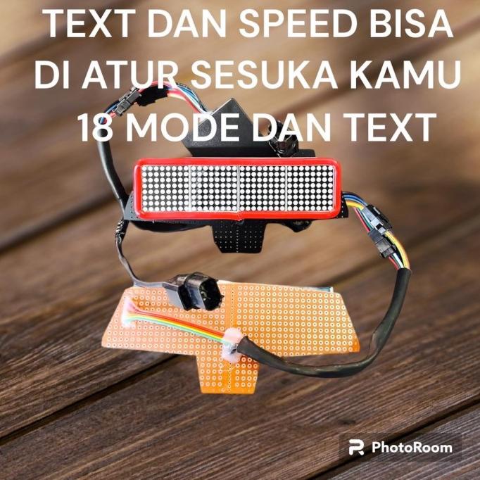 STOPLAMP RUNNING TEXT SAJA Vario 125/150 NEW - 18 Mode text dan speed