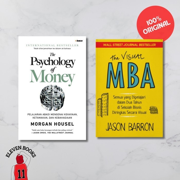 

BUNDLING BUKU THE PSYCHOLOGY OF MONEY (SC) & THE VISUAL MBA (ORI)
