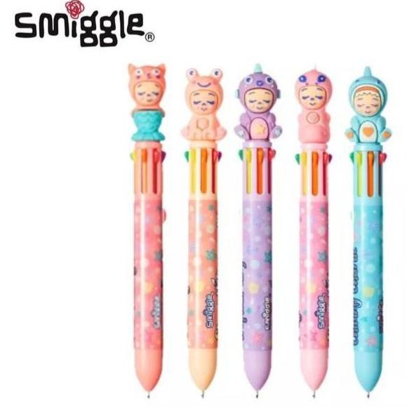 

TERLARIS - Smiggle Splash Sleepy Sprouts Rainbow Pen Bolpoin Lucu Warna Warni Ank