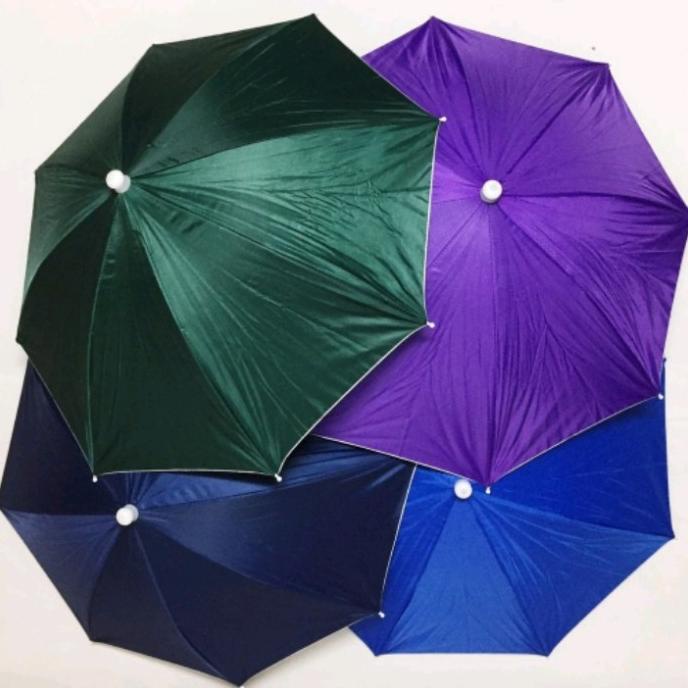 Payung Topi Dewasa 60cm / Topi Payung / Payung Kepala/payung praktis