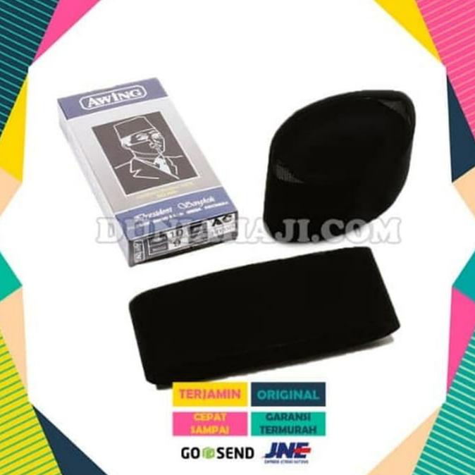 Peci Awing / Kopyah Songkok / Kopiah Songkok Awing / Awing Hitam AC