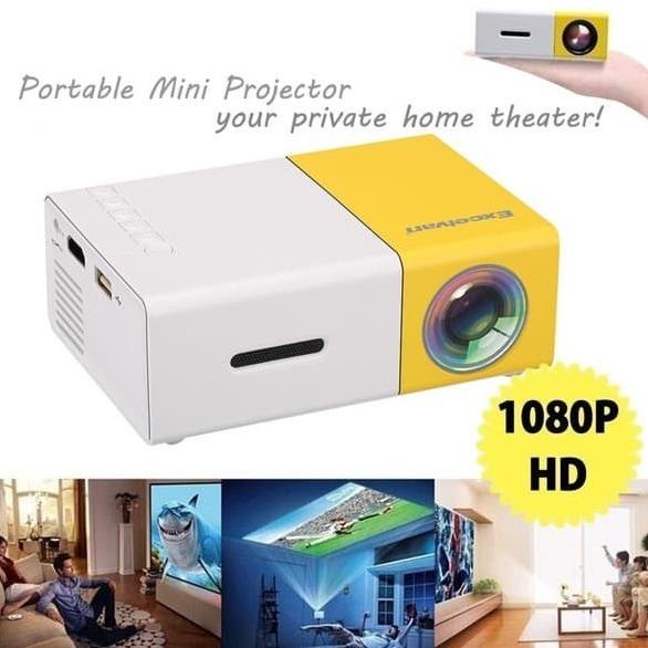 AVEN Proyektor Mini YG300 Pembesar Layar Portable Projector TV Bioskop