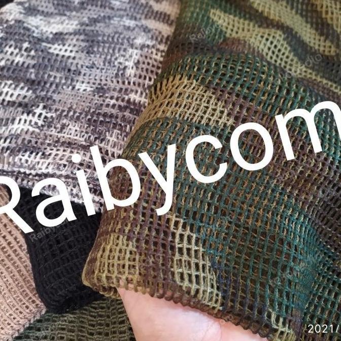 Scarf Sorban Jaring Sniper Veil Shemagh Jaring (kain kamuflase) jala