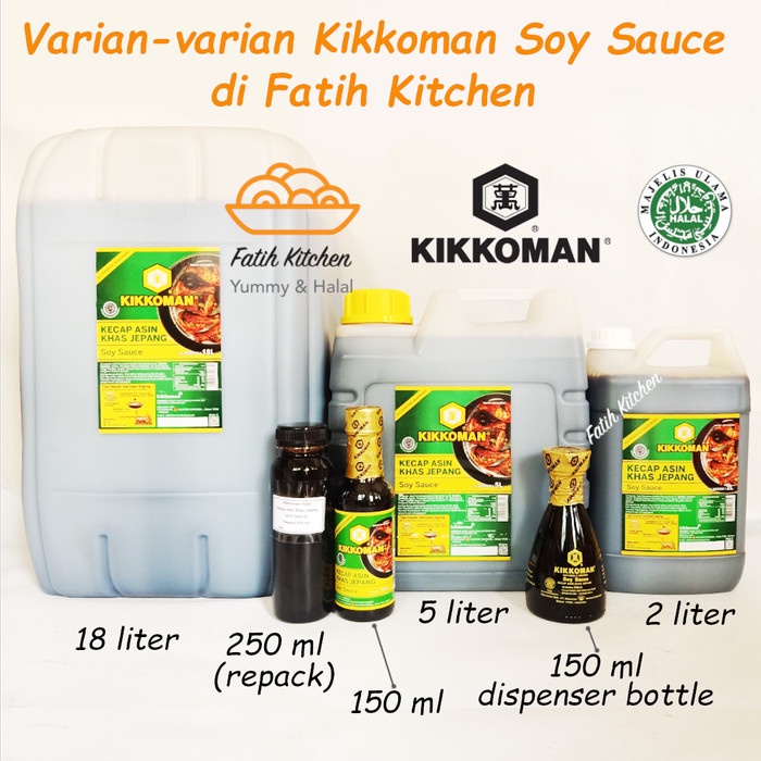 

Kikkoman All Purpose Soy Sauce Halal 2 Liter Jerigen - Kecap Asin Jepa