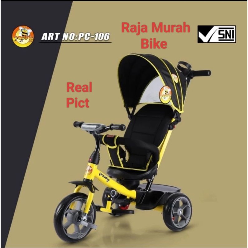 Sepeda Anak Roda Tiga Pacific PC 106 Sepeda Stroller Roda Tiga Pacific