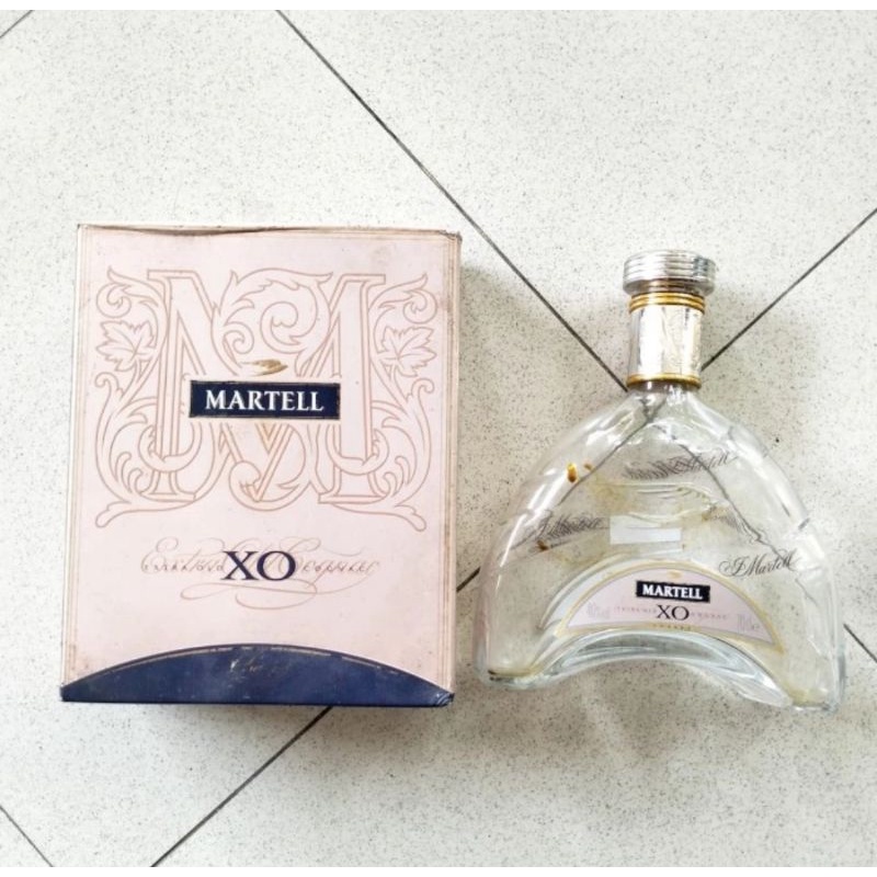 Botol kaca bekas kosong Martell XO 700 ml 1000 ml