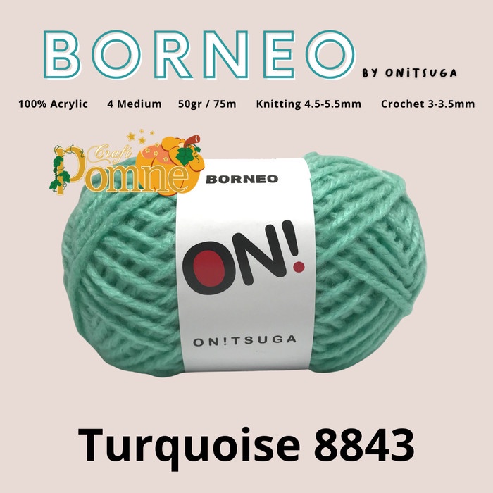 

Terbaru Benang Rajut Onitsuga Borneo Bright Turquise 8843 (Tosca) Promo Terlaris