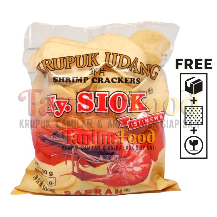 

Kerupuk - Kerupuk Udang / Shrimp Crackers Oval Ny Siok - Tanlimfood