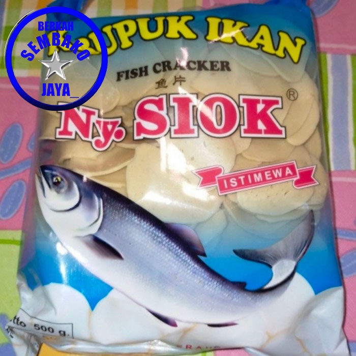 

Kerupuk - Krupuk / Kerupuk Ikan Ny Siok 500Gr / Krupuk Ikan Nyonya Siok Sidoarjo