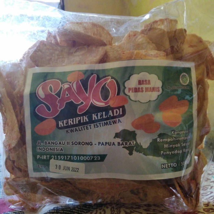 

Keripik - Cemilan Keripik Keladi Sayo Papua