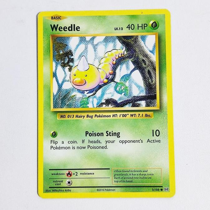 Weedle 5/108 - XY: Evolutions Pokemon Card TCG
