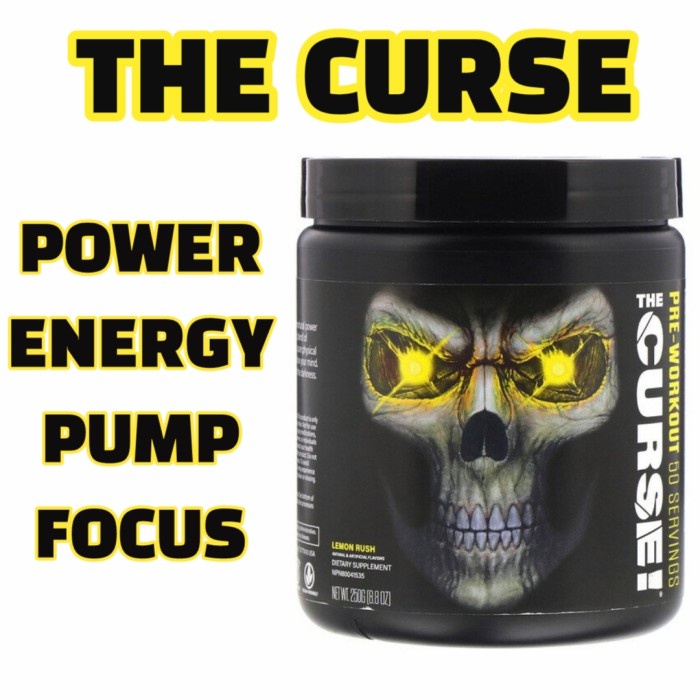 THE CURSE PRE WORKOUT 50 SERVING BPOM JNX PRE-WORKOUT PREWORKOUT