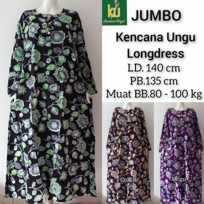 ABAYA SUPER JUMBO KENCANA UNGU