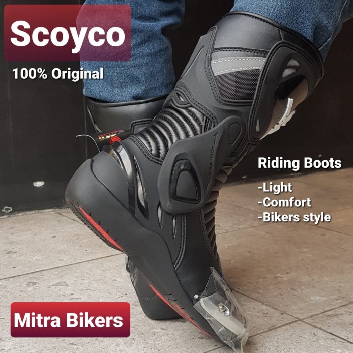 NEW SEPATU BOOTS TOURING SCOYCO, BIKERS, TOURING, RIDING BOOTS ORIGINAL TERBARU