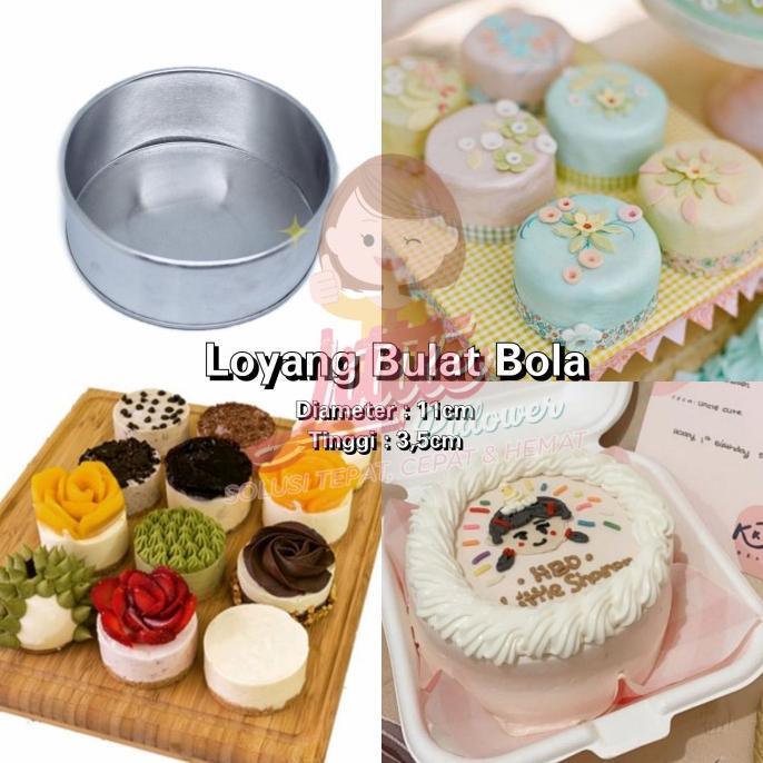 New (Kc10) Loyang Bulat Mini 10Cm Anti Lengket - Loyang Kue Korean Cake Original