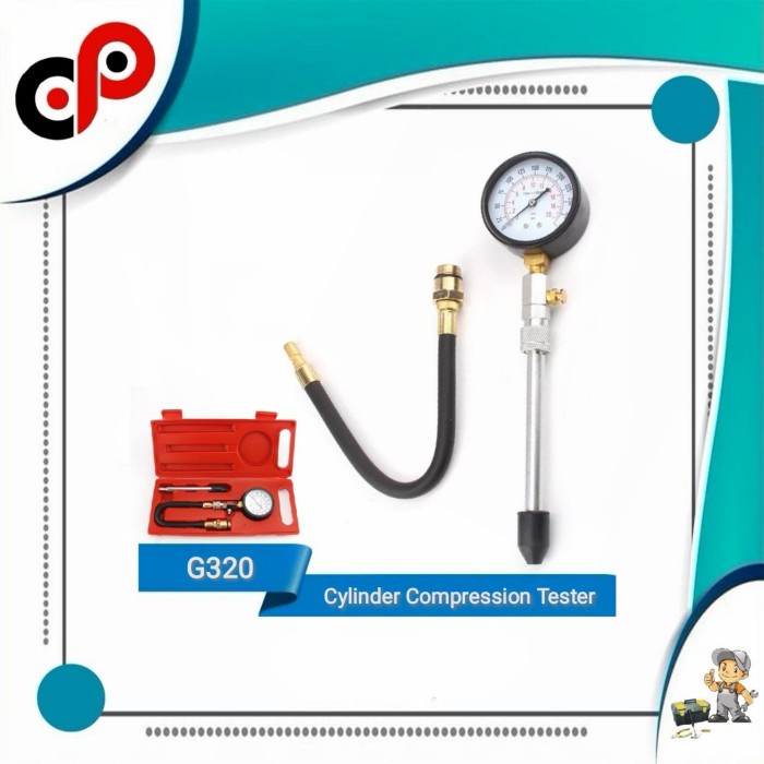 [New] Cylinder Compression Tester G320 / Compression Tester Kit G320 Diskon
