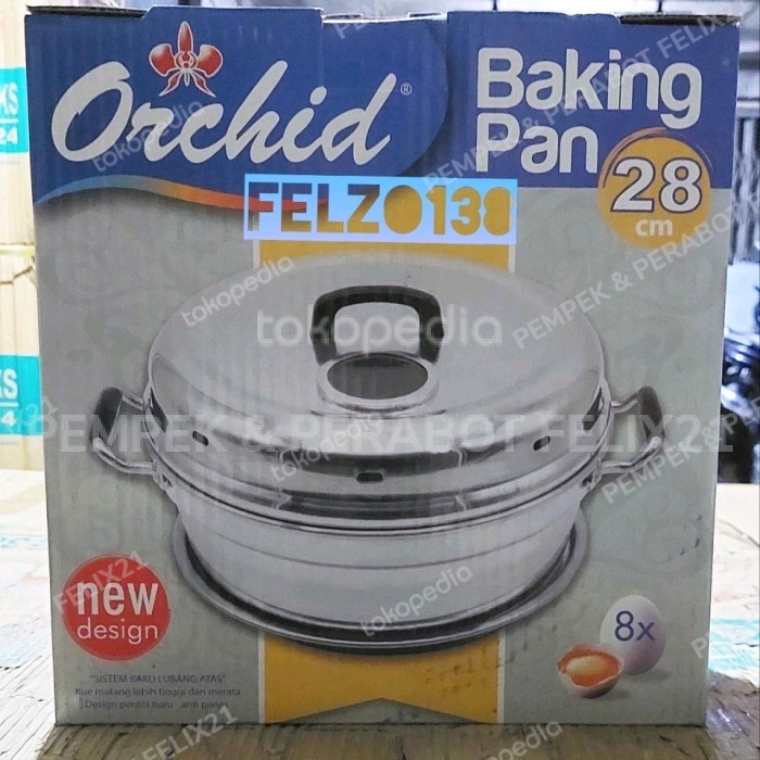Baking Pan 28Cm/ Pemanggang Kue Bolu 28Cm Orchid