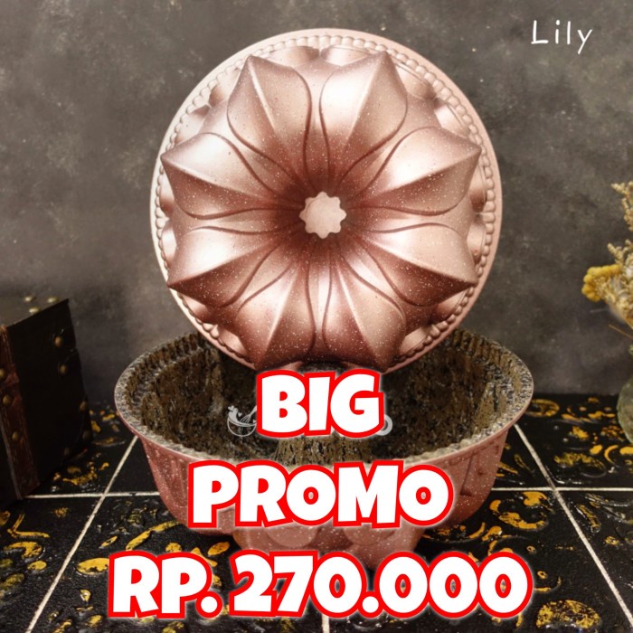 

✅Original Loyang Kue Chefio Lily Pan / Bundt Pan / Tulban / Nordic Style Terbaru