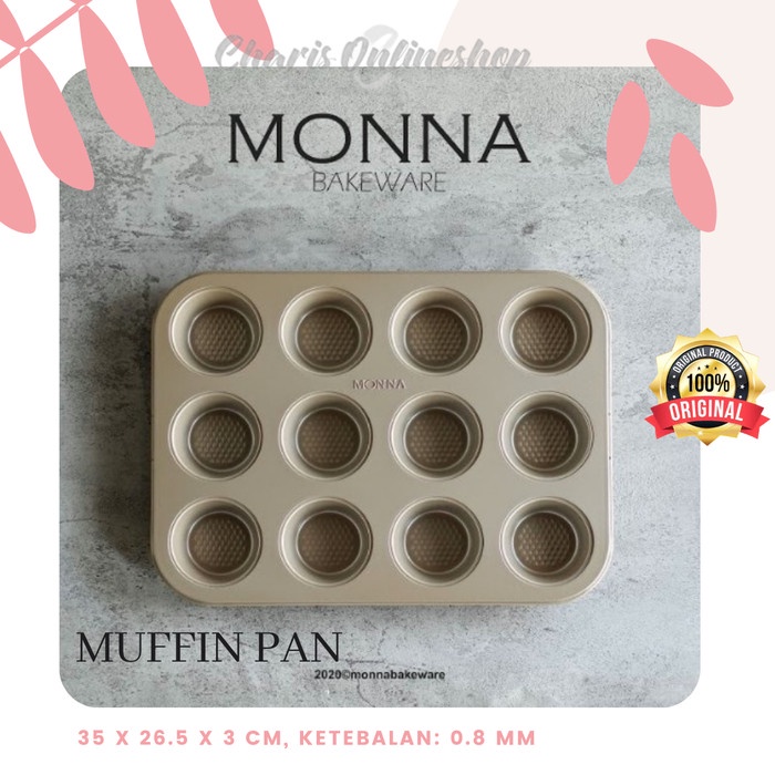 Signora Monna Bakeware - Loyang Muffin Pan 12 Cups