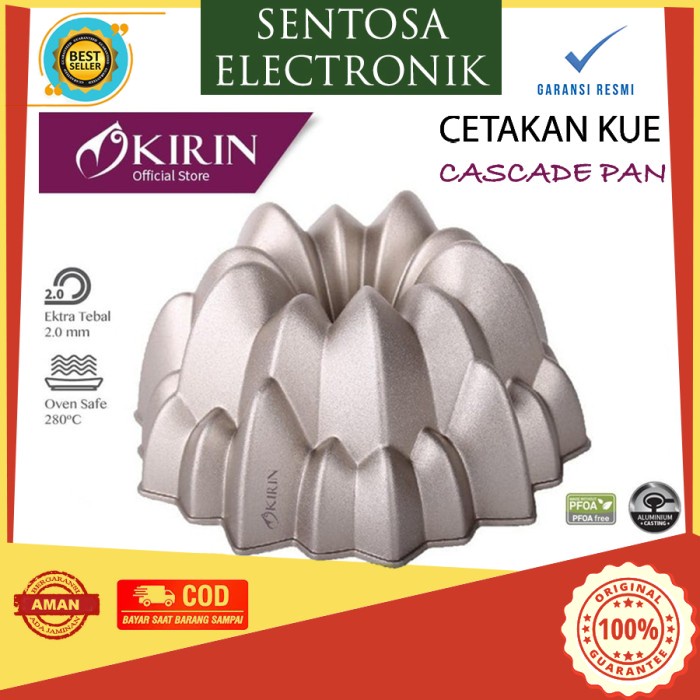 

✅Ready Kirin Cascade Pan Cetakan Kue Bahan Premium Ulumunium Casting Yg Tebal Terbatas