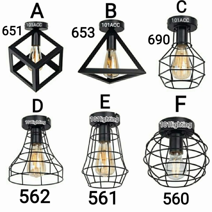 Lampu Plafon Teras Minimalis Varian Murah