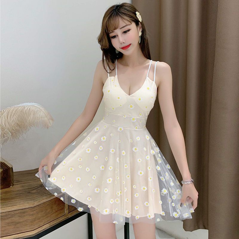 Women's Slip Dress SexyVCollar Waist Slimming Dress
