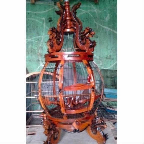 Promo Kandang Burung Perkutut Ukuran Naga Kayu Jati