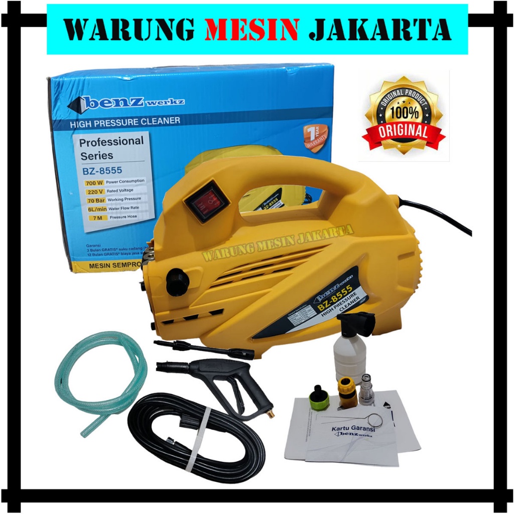 Alat Mesin Cuci Motor Mobil Steam Bz8555 Ap-Jc8570 Benz / Jet Cleaner Benz Bz8555 - High Pressure