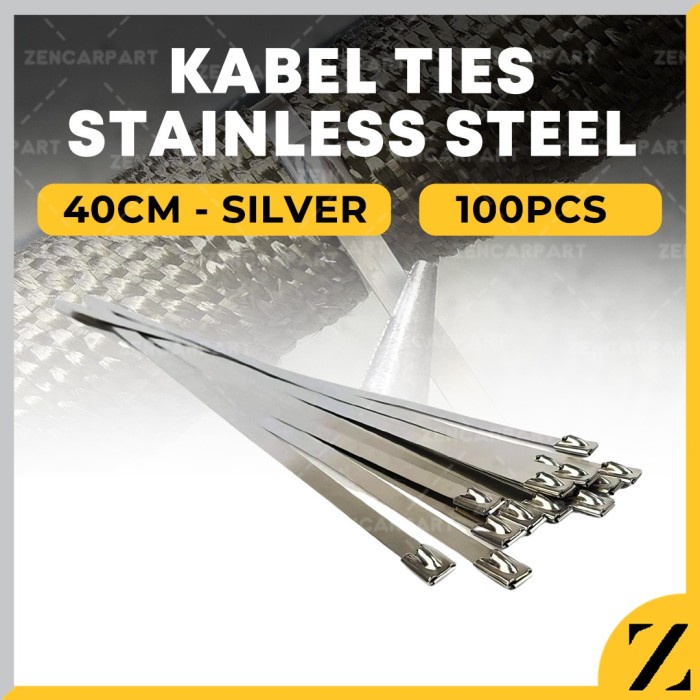 

Terbaru Kabel Cable Ties Tie Tis Ikat Besi Stainless Sus 304 4,6 40Cm 100 Pcs Promo Terlaris