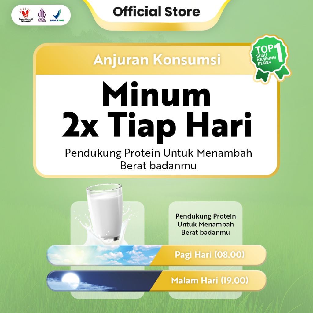 

Ternak Syams - Susu Ggemuk Ambah Kenaikan Berat Badan Ideal Varian Kambing Etawa Full Cream 1000