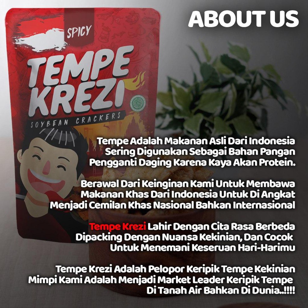 

Paket Tempe Krezi 4 Pcs (Spicy,,Cheese,Korean Spicy)