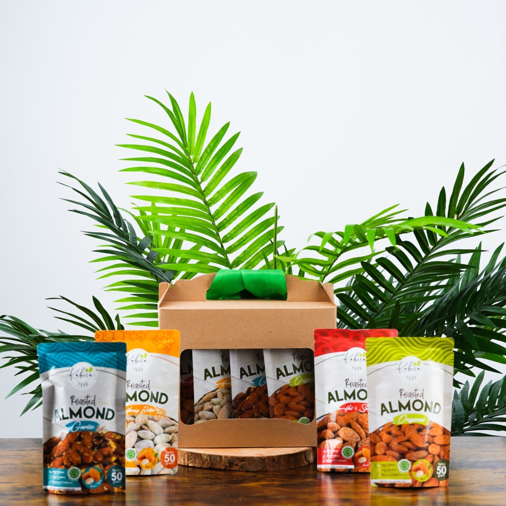 

Ruthob Rayan - Almond Panggang Kaa Food Paket Rasa Garlic Pedas Spicy Honey Butter Sna Halal