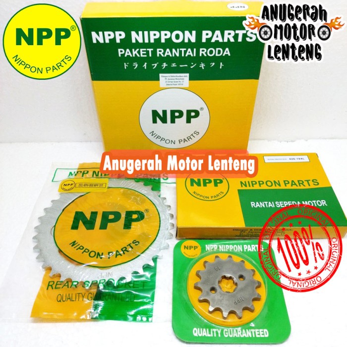 Gir Set Gear Set Rantai Npp Ma Supra X 125