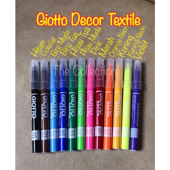 

ATK0472GT SATUAN Spidol Giotto Decor Textile Kain Kanvas Baju Sepatu