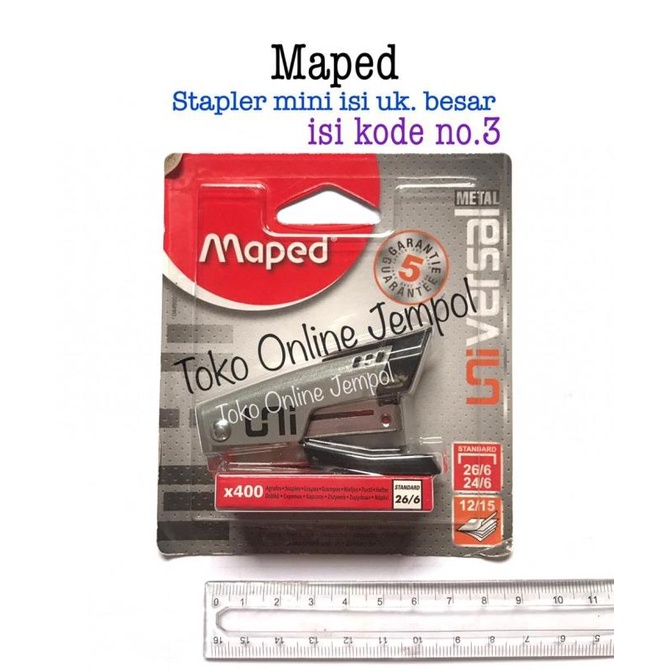 

Stapler MINI Value Maped 449001 Metal Pocket no.3 staples ATK1221MP