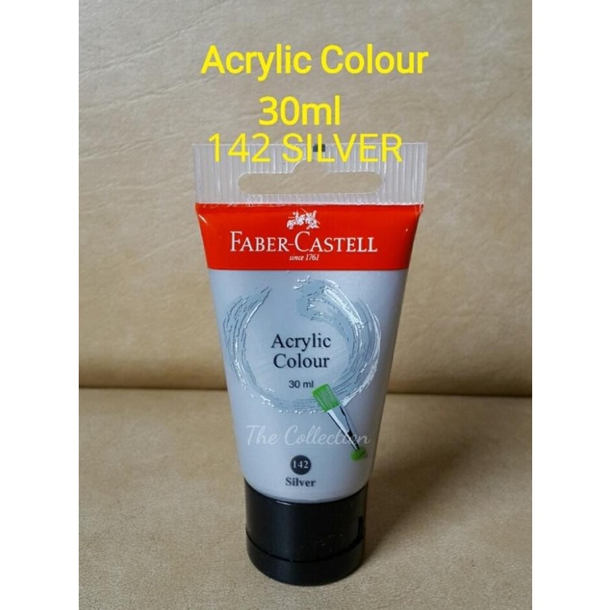 

ATK0390FC 30ml 142 Silver 183011 Cat Acrylic Faber Castell Akrilik