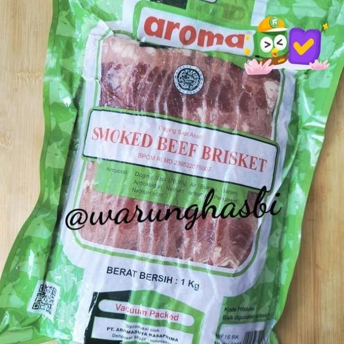 

1Kg Aroma Beef Bacon - Halal Original Best Seller Purwinata