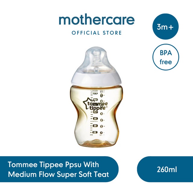 Tommee Tippee Ppsu 260Ml With Medium Flow Super Soft Teat - Botol