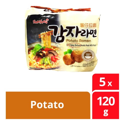 

Samyang Best Korean Ramen Chewy Noodles Potato Ramen 5 X 120 Gram