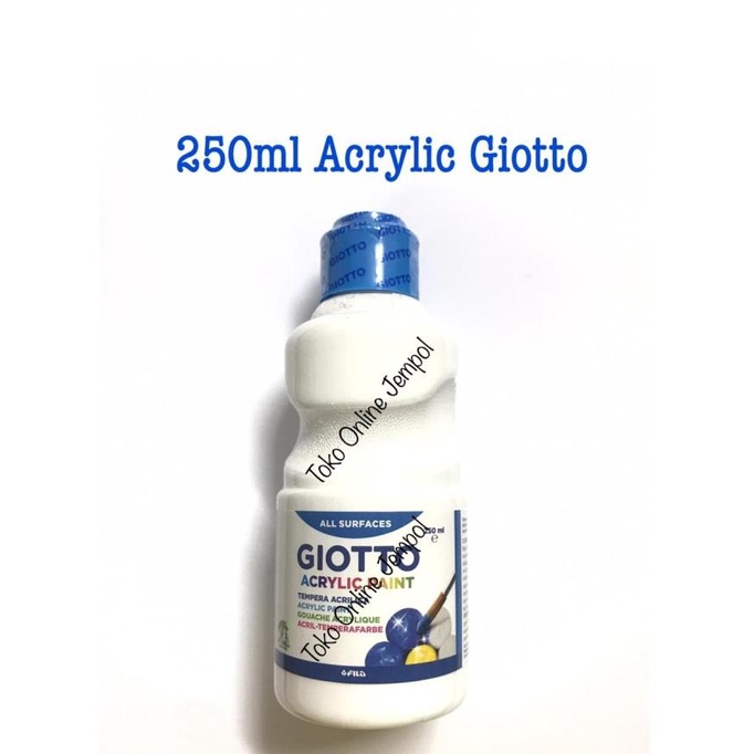 

250ml PUTIH Cat Acrylic Paint GIOTTO satuan Akrilik white ATK0821GT
