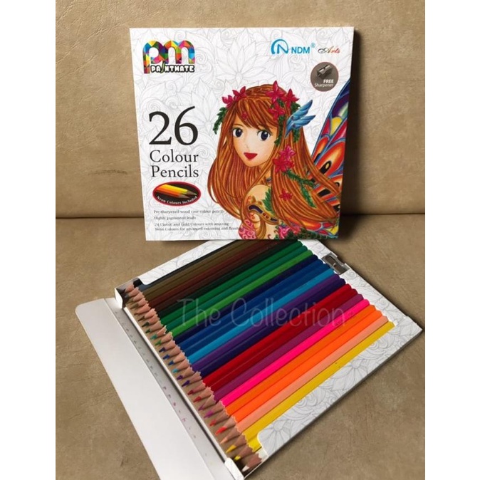 

Pencil Warna 26 pcs Paintmate Gold+Neon Color NDM 3026SP ATK0470PM