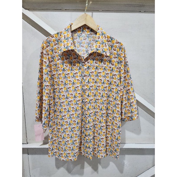 Atasan blouse wanita dewasa bahan premium motif bunga yf03 777